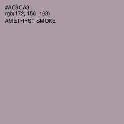 #AC9CA3 - Amethyst Smoke Color Image