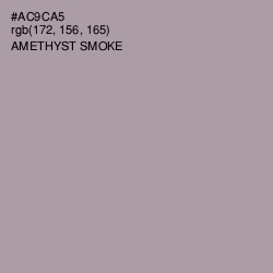 #AC9CA5 - Amethyst Smoke Color Image