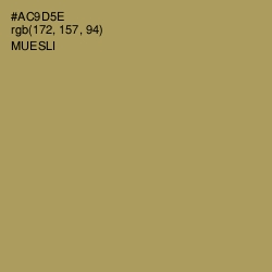 #AC9D5E - Muesli Color Image