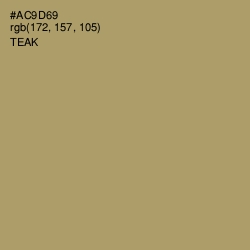 #AC9D69 - Teak Color Image