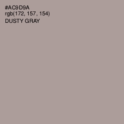 #AC9D9A - Dusty Gray Color Image