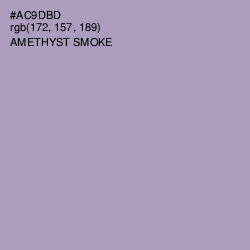 #AC9DBD - Amethyst Smoke Color Image
