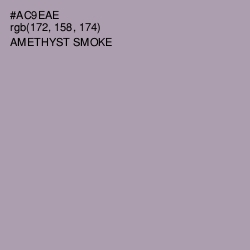#AC9EAE - Amethyst Smoke Color Image