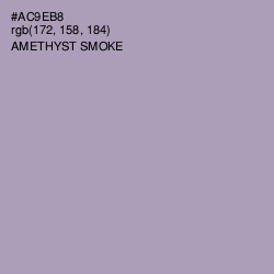 #AC9EB8 - Amethyst Smoke Color Image