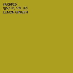 #AC9F20 - Lemon Ginger Color Image