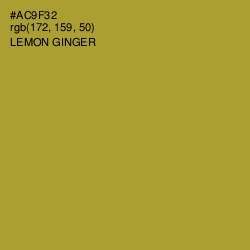 #AC9F32 - Lemon Ginger Color Image