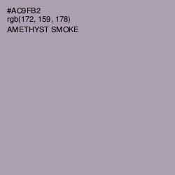 #AC9FB2 - Amethyst Smoke Color Image
