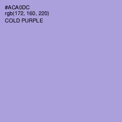 #ACA0DC - Cold Purple Color Image