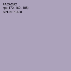 #ACA2BC - Spun Pearl Color Image