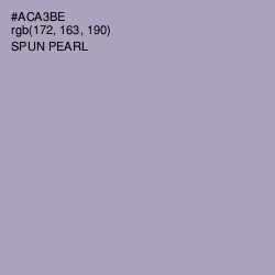 #ACA3BE - Spun Pearl Color Image