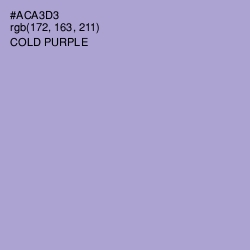 #ACA3D3 - Cold Purple Color Image