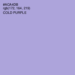 #ACA4DB - Cold Purple Color Image