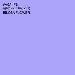 #ACA4FB - Biloba Flower Color Image