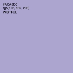 #ACA5D0 - Wistful Color Image
