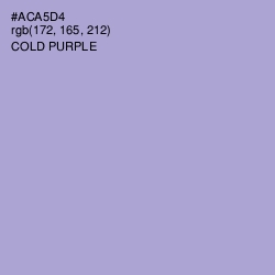#ACA5D4 - Cold Purple Color Image