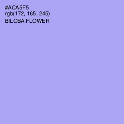 #ACA5F5 - Biloba Flower Color Image