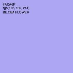 #ACA6F1 - Biloba Flower Color Image