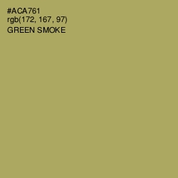 #ACA761 - Green Smoke Color Image