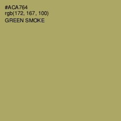#ACA764 - Green Smoke Color Image