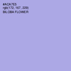 #ACA7E5 - Biloba Flower Color Image