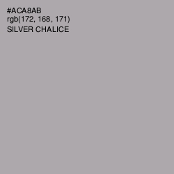 #ACA8AB - Silver Chalice Color Image
