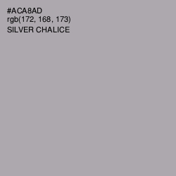 #ACA8AD - Silver Chalice Color Image