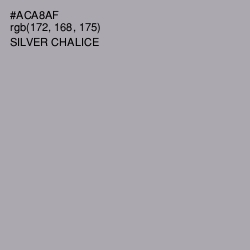 #ACA8AF - Silver Chalice Color Image