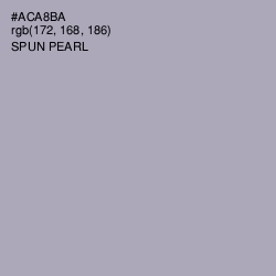 #ACA8BA - Spun Pearl Color Image
