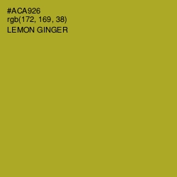 #ACA926 - Lemon Ginger Color Image