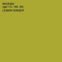 #ACA932 - Lemon Ginger Color Image