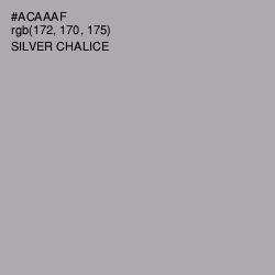 #ACAAAF - Silver Chalice Color Image