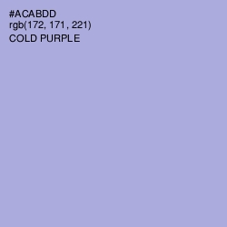 #ACABDD - Cold Purple Color Image