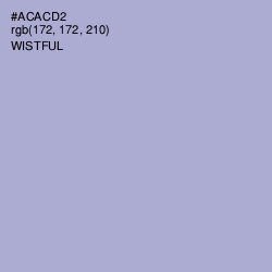 #ACACD2 - Wistful Color Image