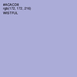 #ACACD8 - Wistful Color Image