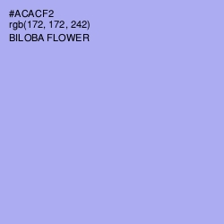 #ACACF2 - Biloba Flower Color Image