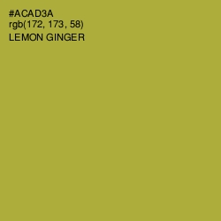 #ACAD3A - Lemon Ginger Color Image