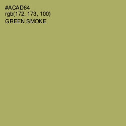 #ACAD64 - Green Smoke Color Image