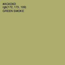 #ACAD6D - Green Smoke Color Image