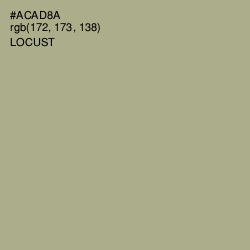 #ACAD8A - Locust Color Image