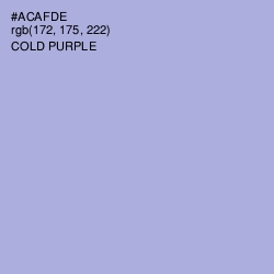 #ACAFDE - Cold Purple Color Image