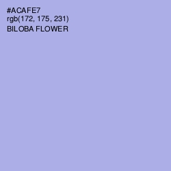 #ACAFE7 - Biloba Flower Color Image