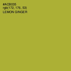 #ACB035 - Lemon Ginger Color Image