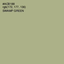 #ACB188 - Swamp Green Color Image