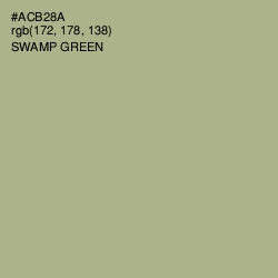 #ACB28A - Swamp Green Color Image