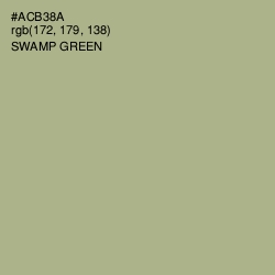 #ACB38A - Swamp Green Color Image