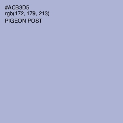 #ACB3D5 - Pigeon Post Color Image