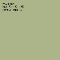 #ACB48A - Swamp Green Color Image