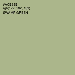 #ACB68B - Swamp Green Color Image