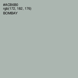#ACB6B0 - Bombay Color Image