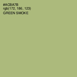 #ACBA7B - Green Smoke Color Image